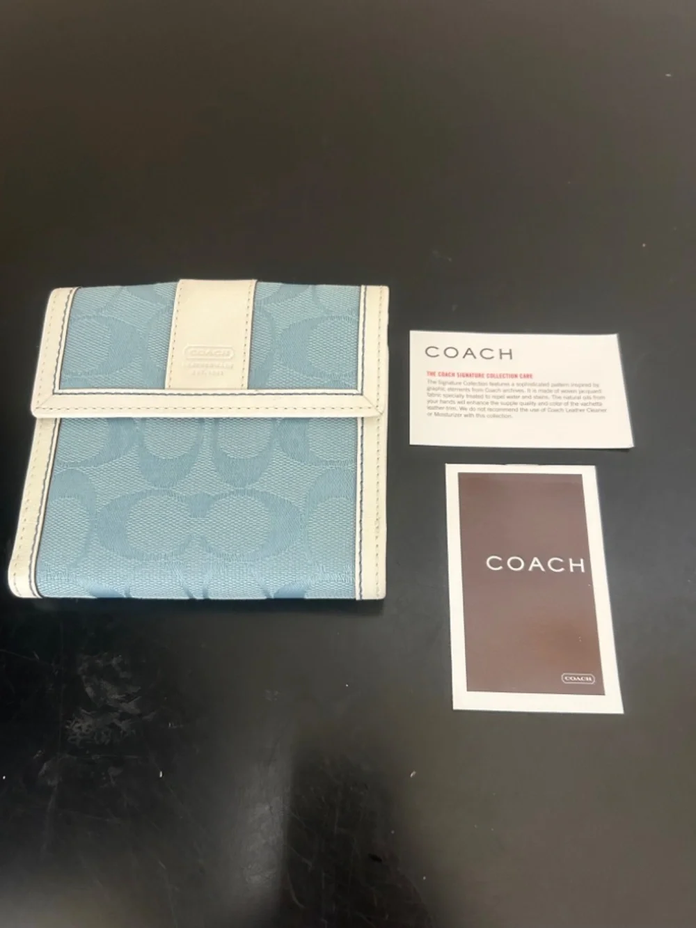 Coach Signature Jacquard Medium Wallet. NWT. Vintage
